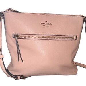 Kate Spade New York Jackson Top Zip Leather Crossbody Bag Adjustable Shoulder